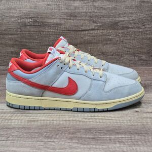 Nike Dunk Low Athletic Department Picante Red Men's Sz 13 Gray Shoes (FJ5429-133